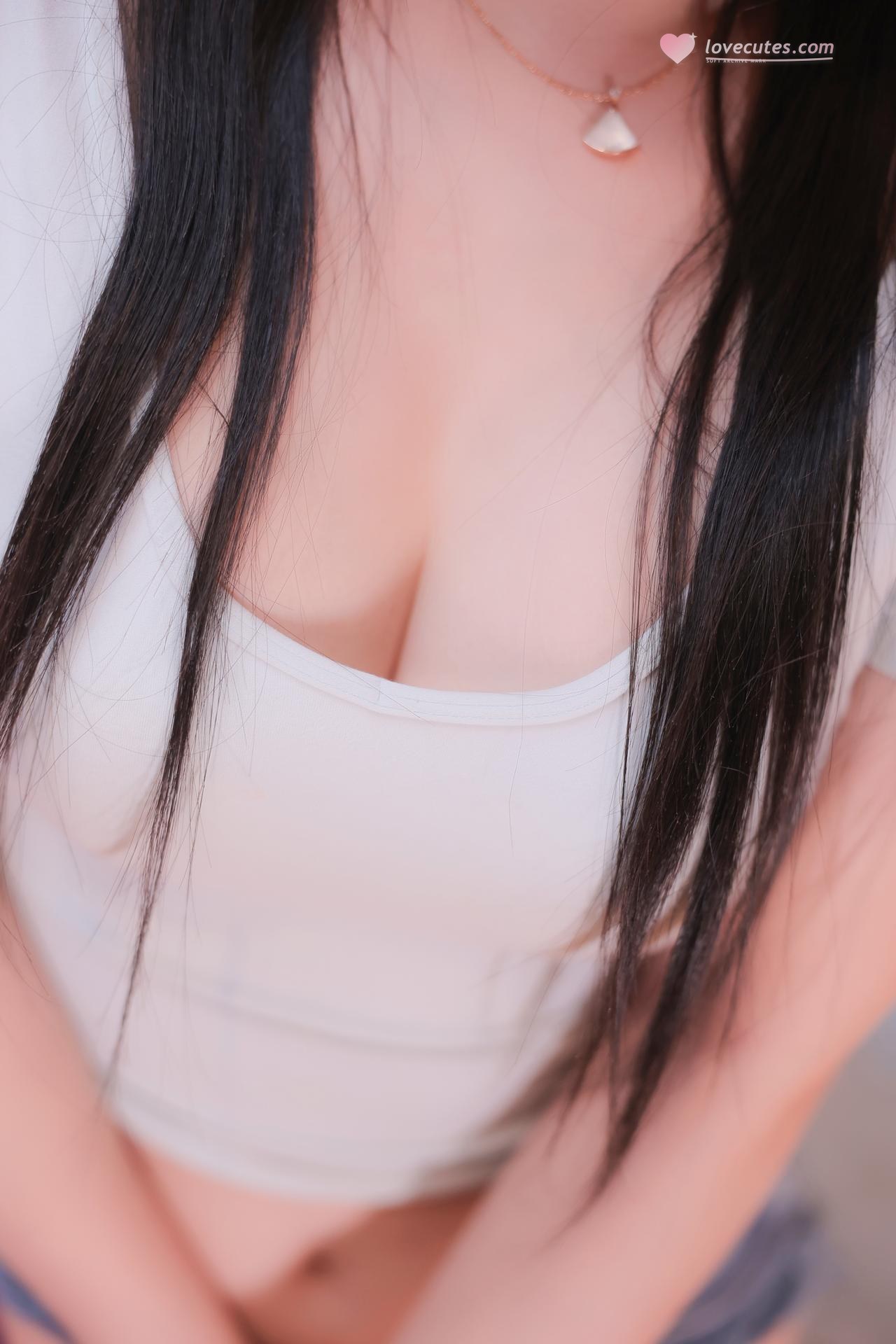 [Model] Lin Shanshan - Xiuren denim shorts behind-the-scenes 77P2V