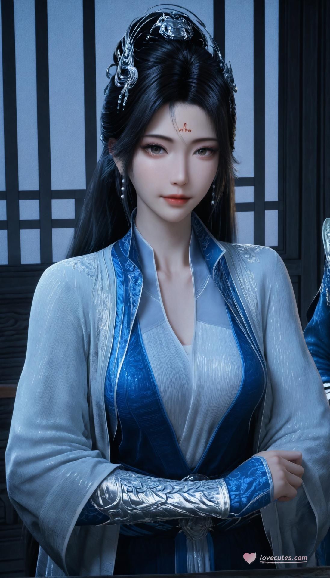 AI Porn - 凡人修仙传 南宫婉：蓝白古风全裸露穴图集 305P