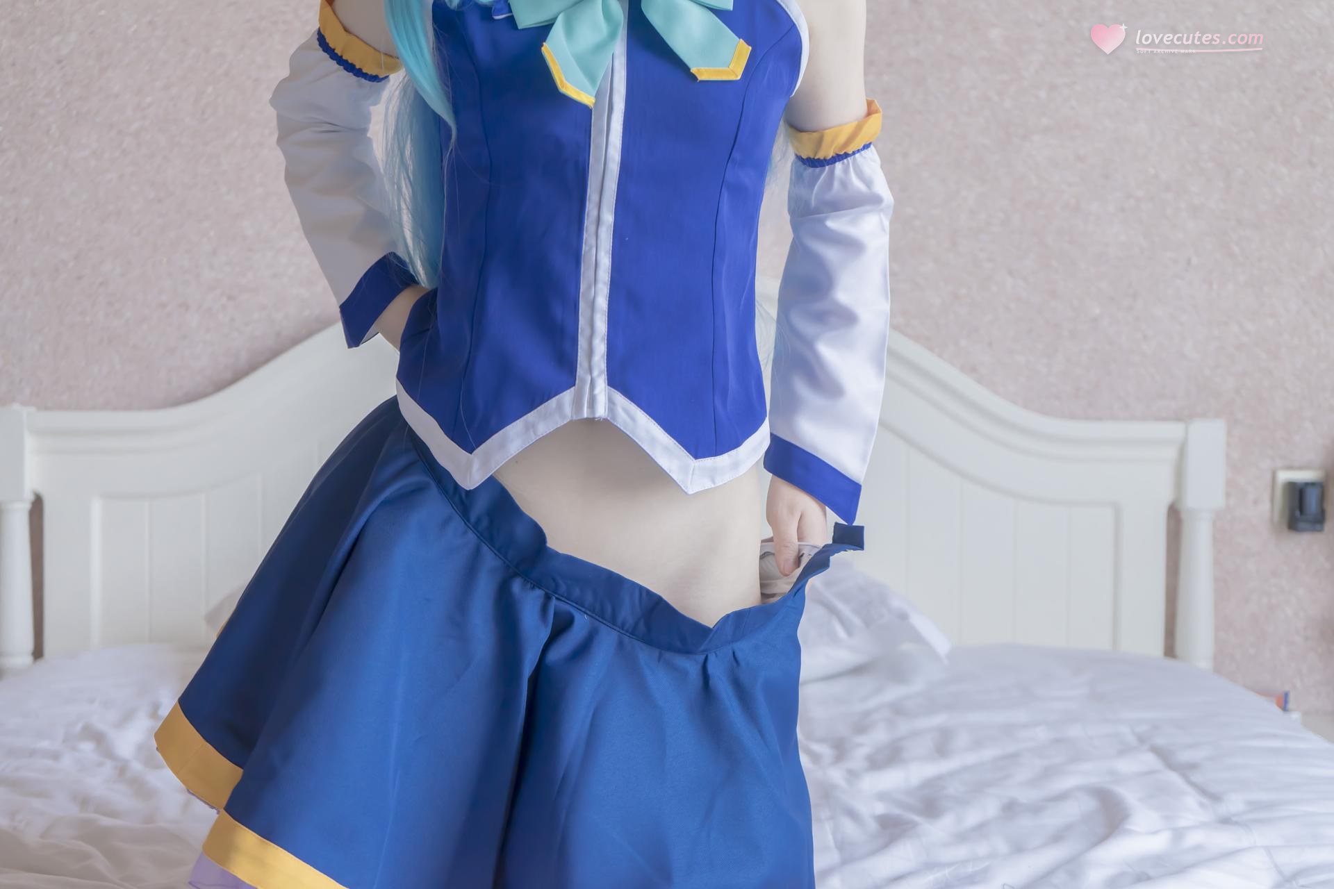 [คอสเพลย์] Shaonv Yinghua - Aqua: งานภาพผู้ใหญ่ รายละเอียดเปลือยท่อนบน สะโพกเด่น ชุดภาพ 80P
