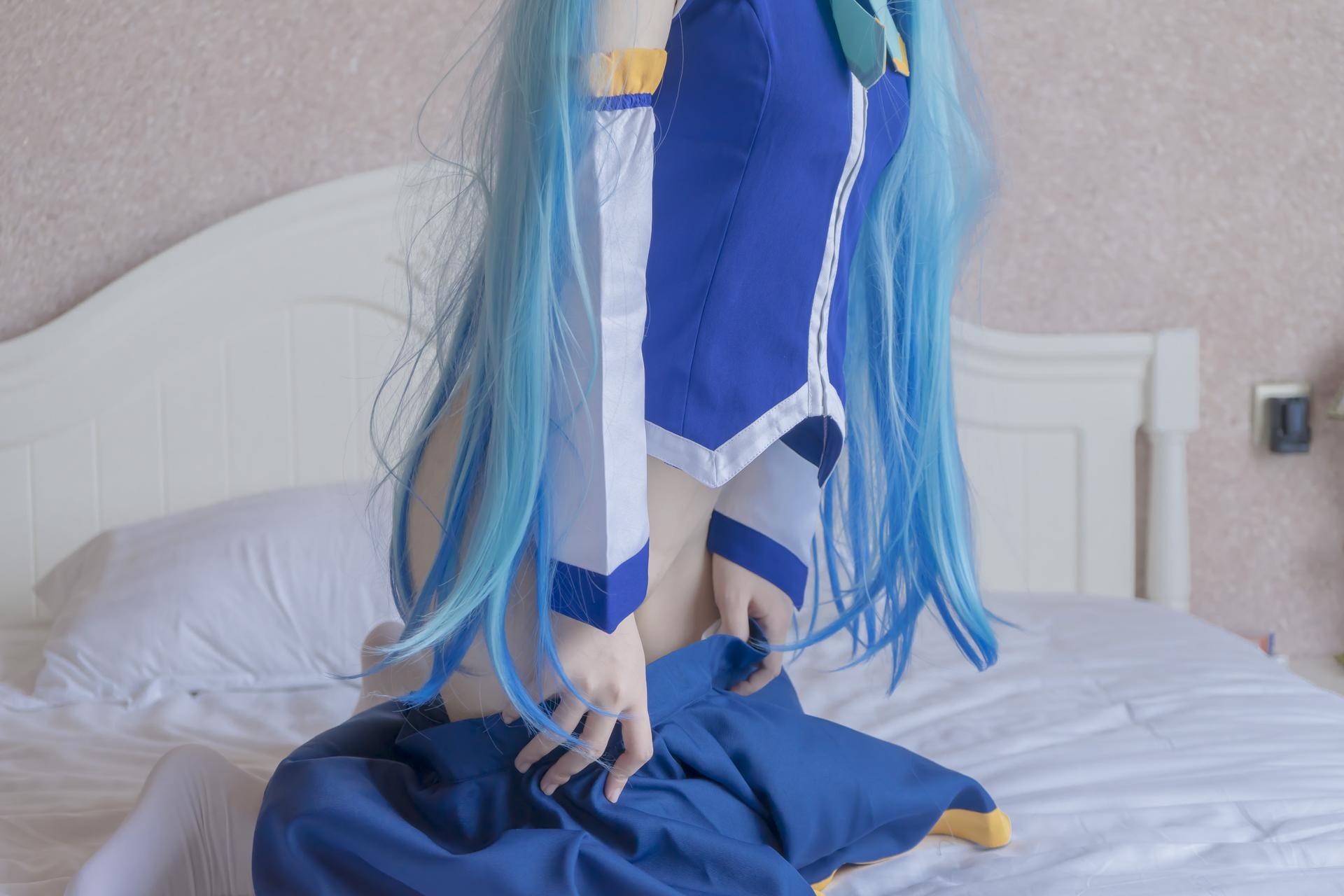 [คอสเพลย์] Shaonv Yinghua - Aqua: งานภาพผู้ใหญ่ รายละเอียดเปลือยท่อนบน สะโพกเด่น ชุดภาพ 80P