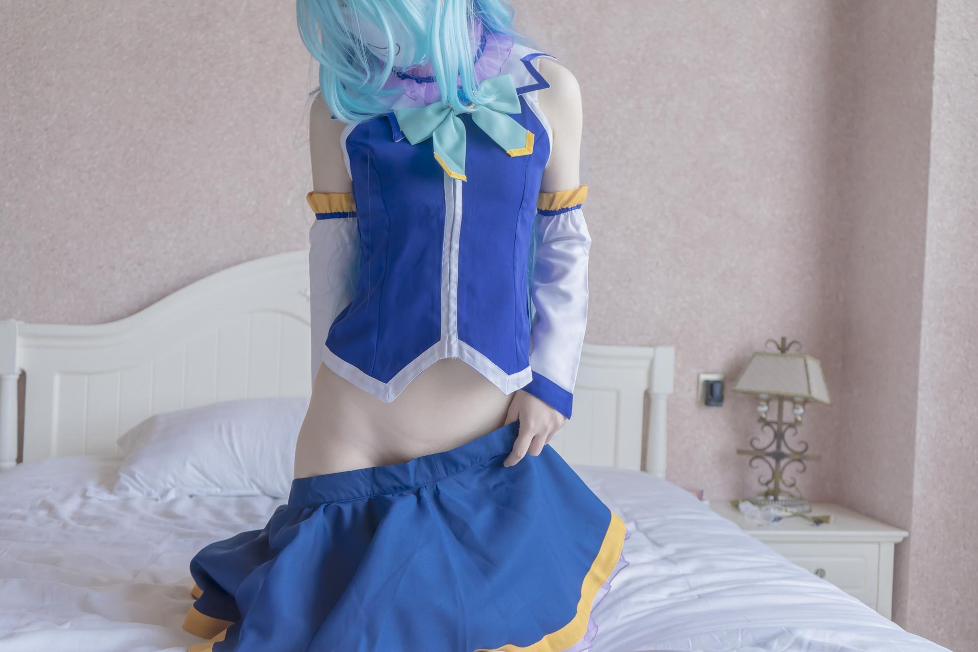 [คอสเพลย์] Shaonv Yinghua - Aqua: งานภาพผู้ใหญ่ รายละเอียดเปลือยท่อนบน สะโพกเด่น ชุดภาพ 80P