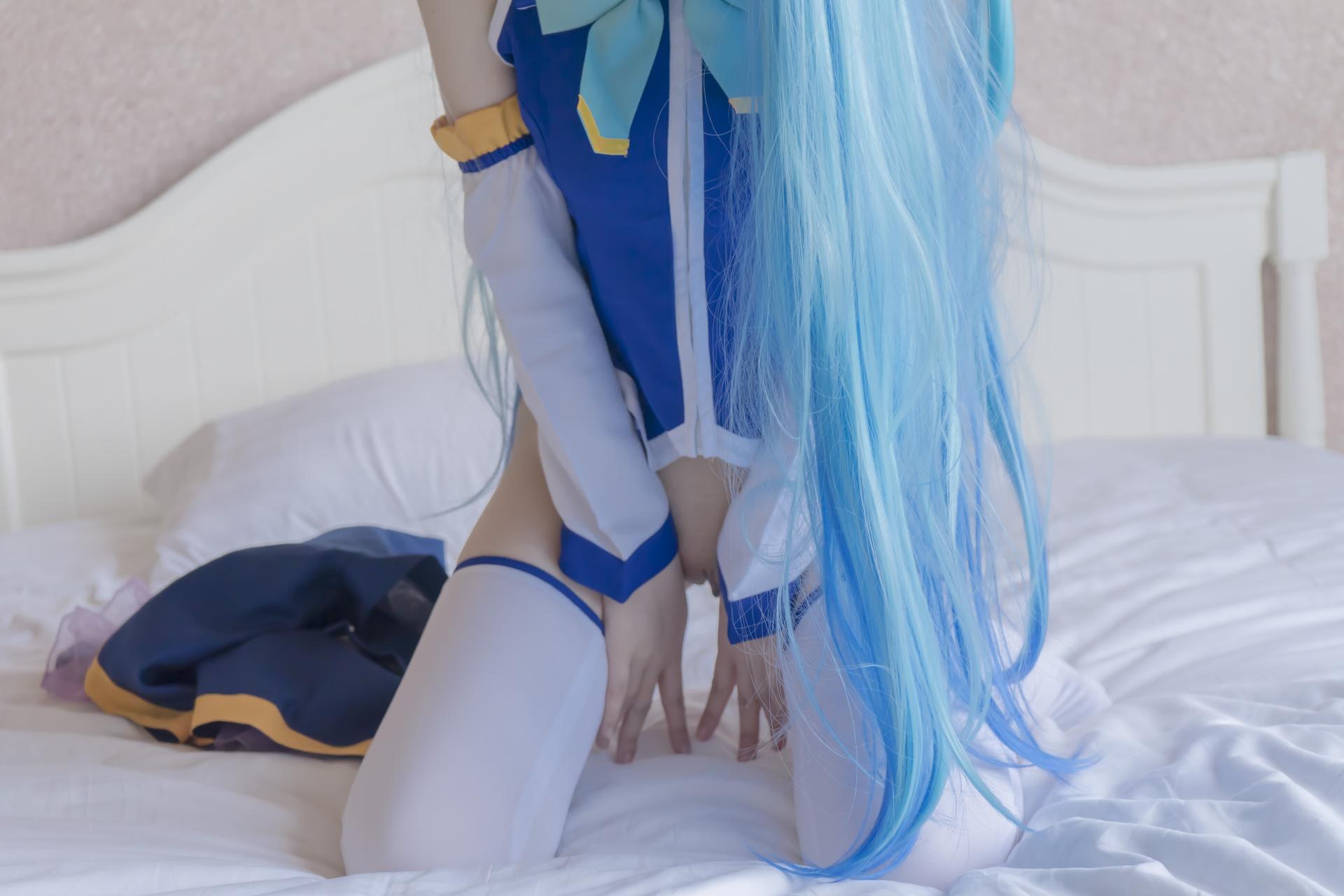 [คอสเพลย์] Shaonv Yinghua - Aqua: งานภาพผู้ใหญ่ รายละเอียดเปลือยท่อนบน สะโพกเด่น ชุดภาพ 80P