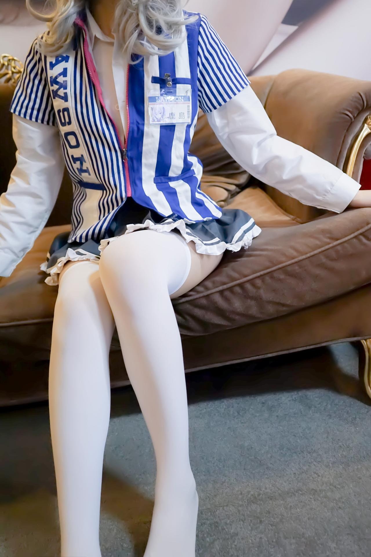 [Cosplay] Shaonv Yinghua - Kashima Lawson Uniform: adult styling topless details white stockings photo set 105P