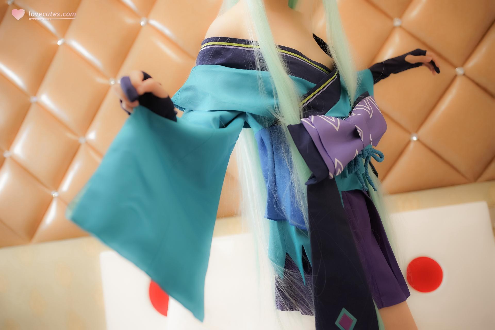[cosplay] 少女映画 - 青行灯：翘臀蕾丝内衣大尺度角色还原 104P