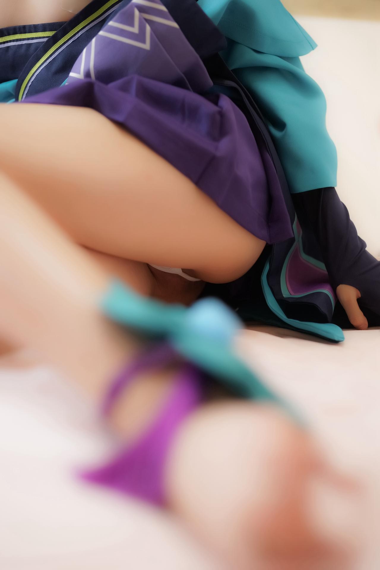 [Cosplay] Shaonv Yinghua - Aoandon: adult styling topless details curvy hips photo set 104P