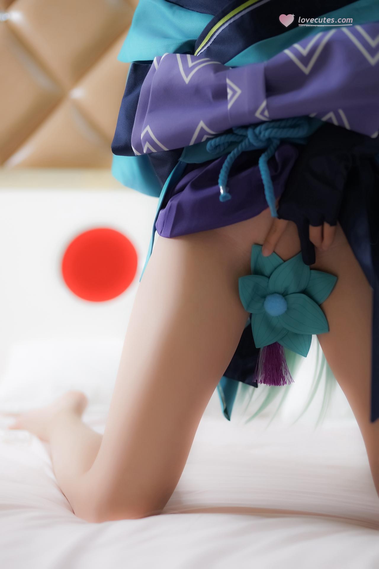 [Cosplay] Shaonv Yinghua - Aoandon: adult styling topless details curvy hips photo set 104P