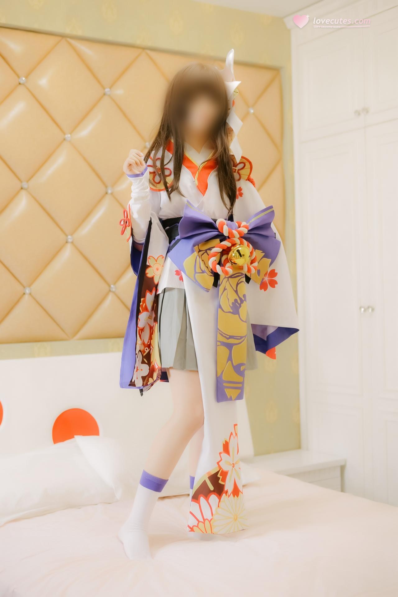 [cosplay] 少女映画 - 阴阳师 雪女：翘臀露穴学生装大尺度角色还原 96P