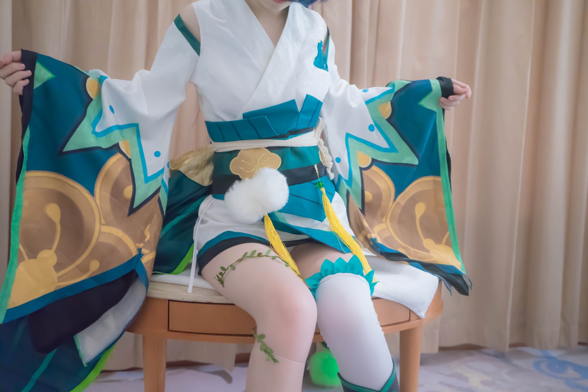 [cosplay] 少女映画 - 阴阳师 萤草：翘臀白丝露穴大尺度角色还原 91P1V