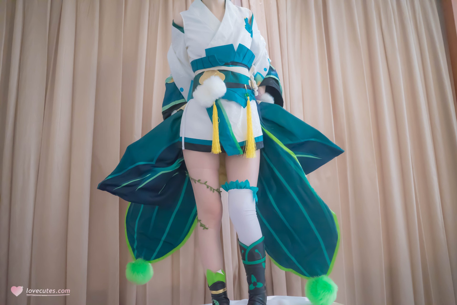 [コスプレ] Shaonv Yinghua - Onmyoji Hotarugusa: 大胆な構成 露出表現 ヒップライン 写真集 91P1V