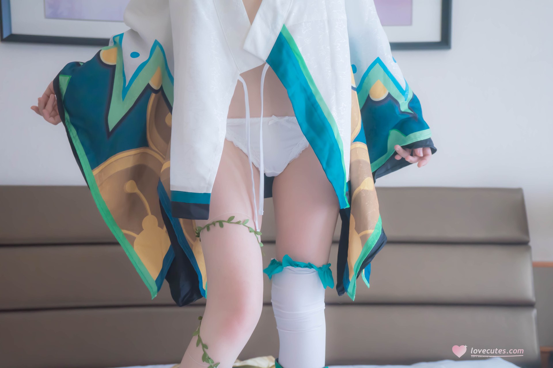 [Cosplay] Shaonv Yinghua - Onmyoji Hotarugusa: adult styling topless details curvy hips photo set 91P1V