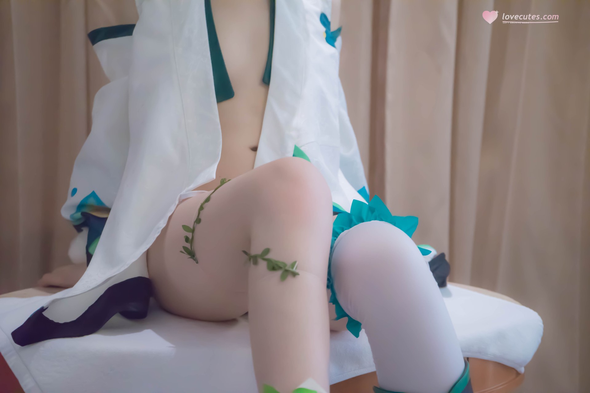 [Cosplay] Shaonv Yinghua - Onmyoji Hotarugusa: adult styling topless details curvy hips photo set 91P1V