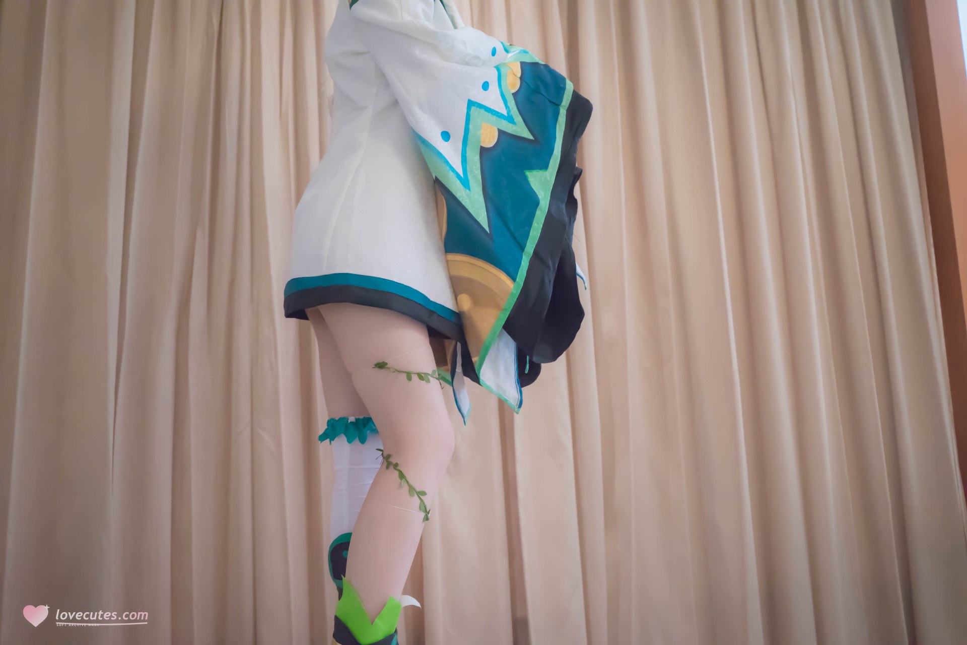 [คอสเพลย์] Shaonv Yinghua - Onmyoji Hotarugusa: งานภาพผู้ใหญ่ รายละเอียดเปลือยท่อนบน สะโพกเด่น ชุดภาพ 91P1V