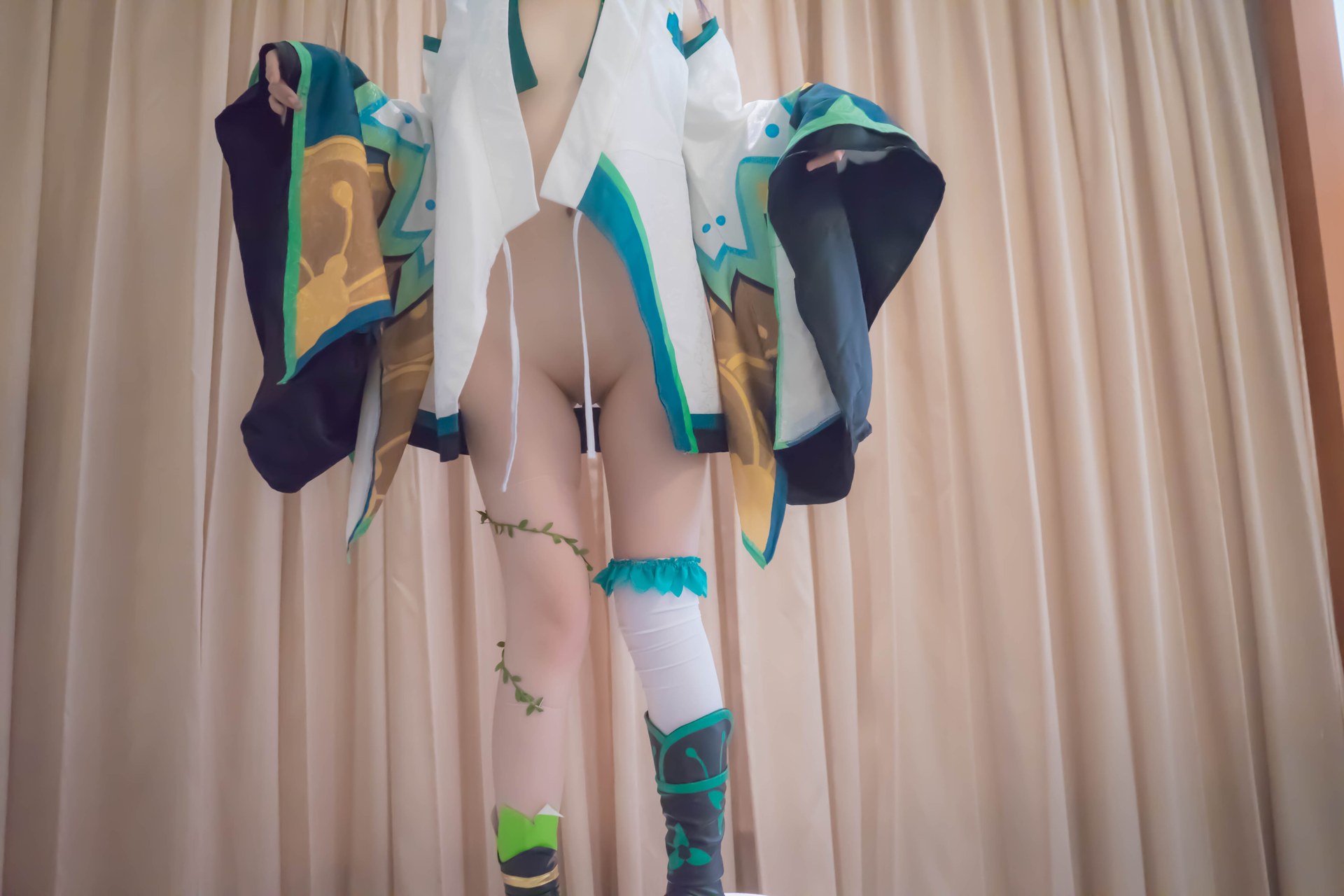[คอสเพลย์] Shaonv Yinghua - Onmyoji Hotarugusa: งานภาพผู้ใหญ่ รายละเอียดเปลือยท่อนบน สะโพกเด่น ชุดภาพ 91P1V
