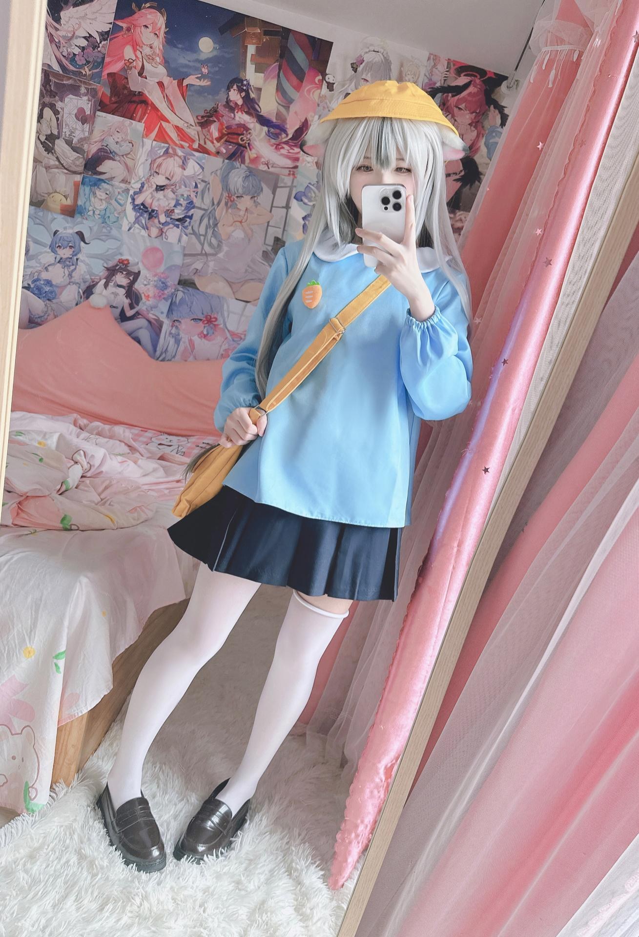 [cosplay] 习呆呆 - ココナ：白丝露点角色写真 18P1V