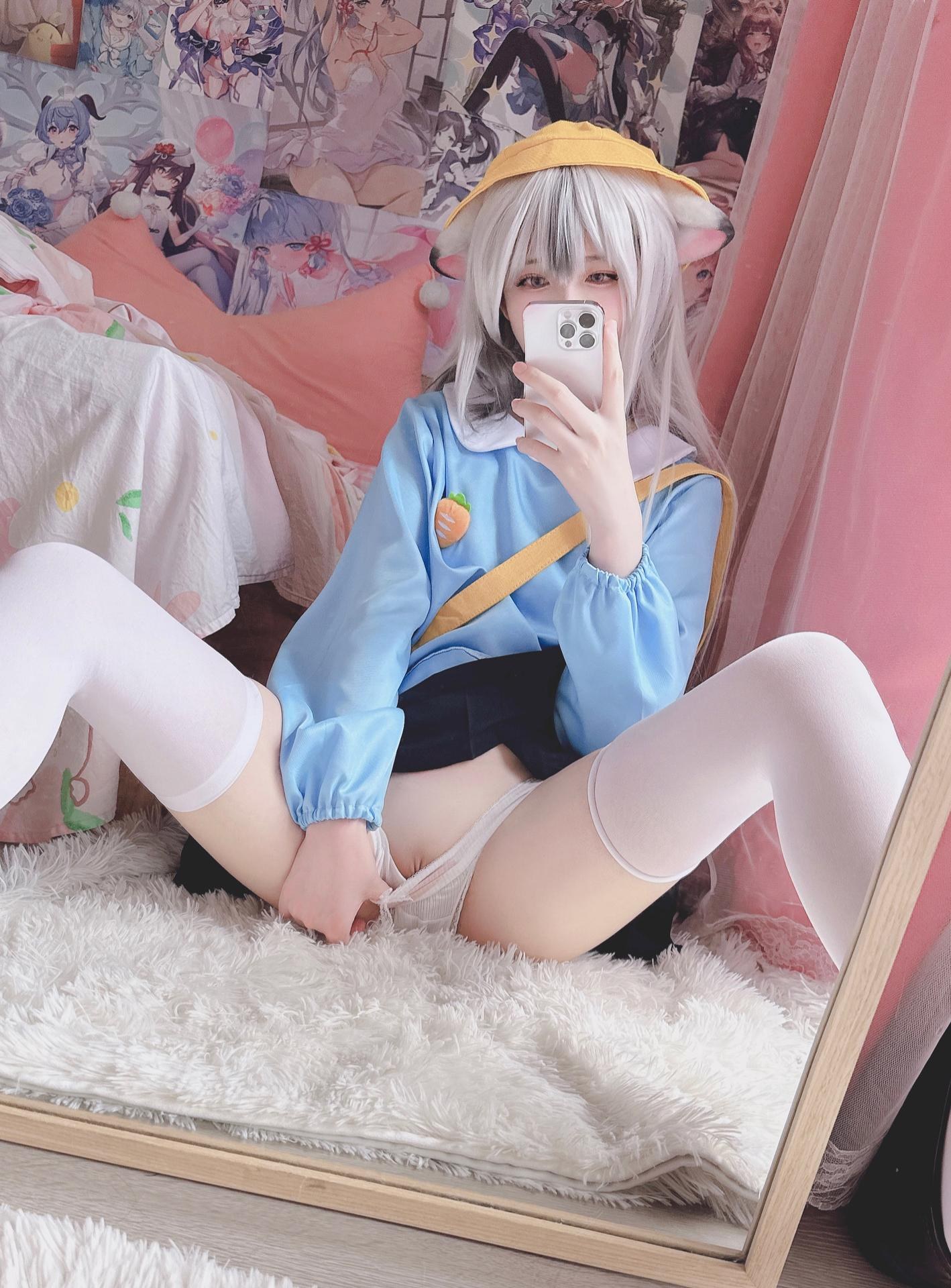 [cosplay] 习呆呆 - ココナ：白丝露点角色写真 18P1V