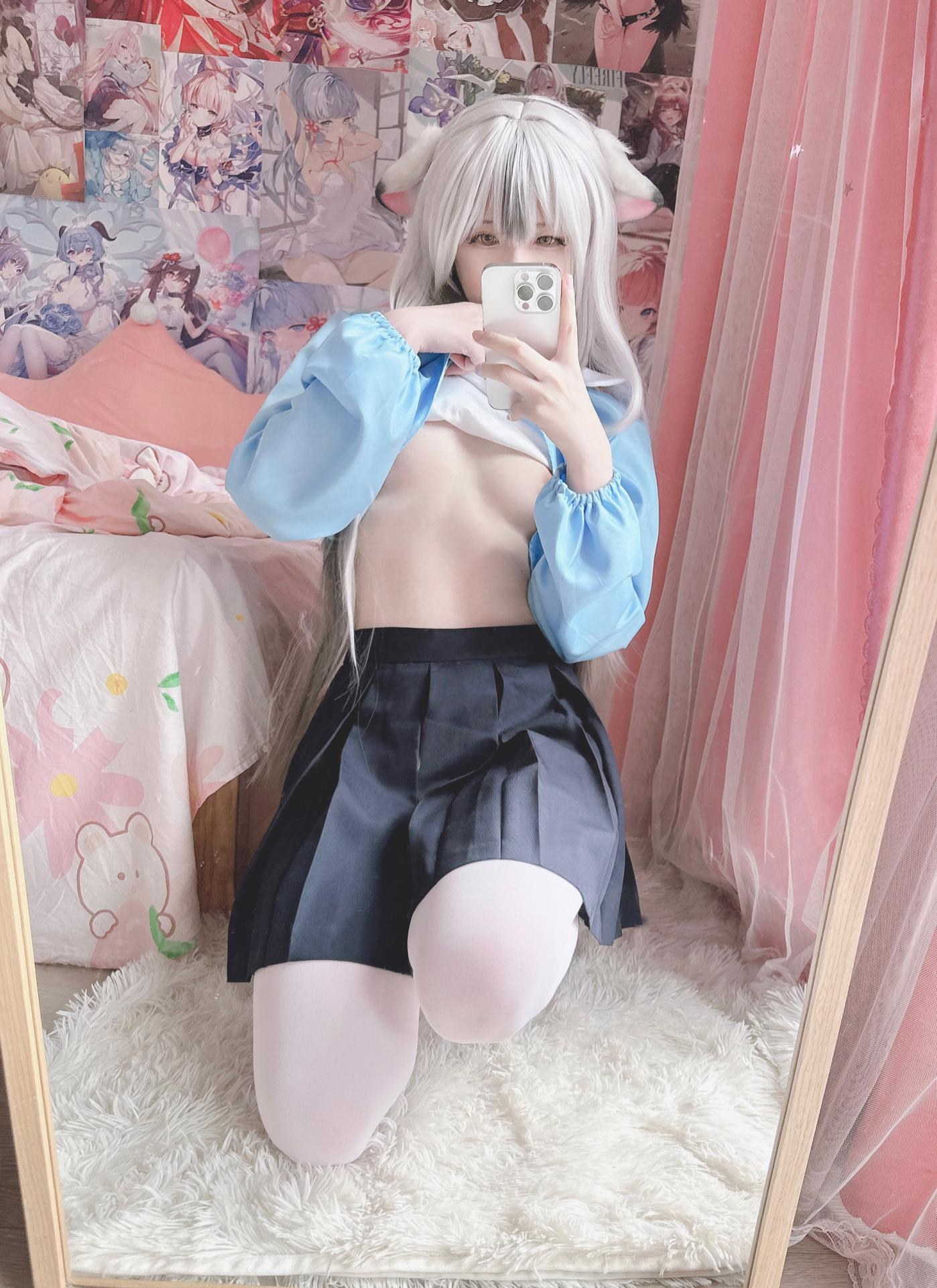 [cosplay] 习呆呆 - ココナ：白丝露点角色写真 18P1V
