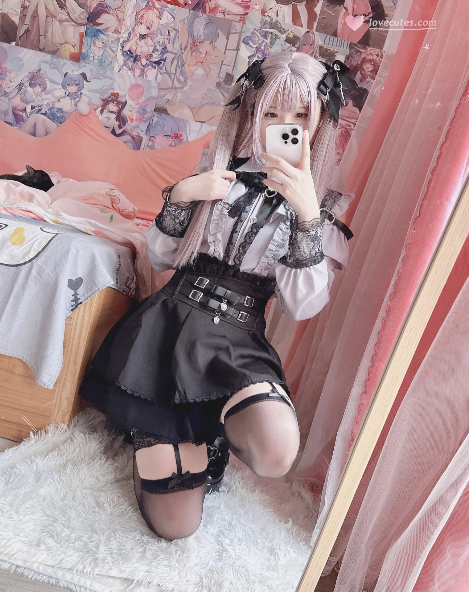 [私房] 習呆呆 - 私服主題：黑絲翘臀露穴私房寫真 20P2V