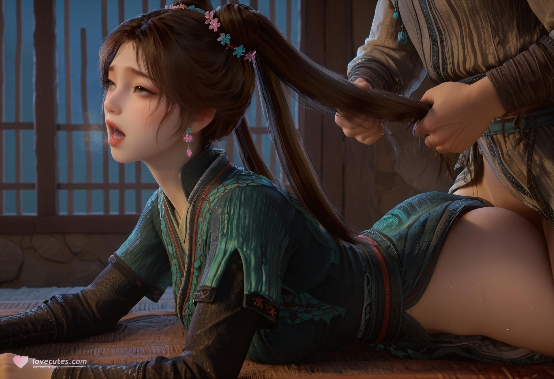 AI Porn - 범인수선전 매응 트윈테일 녹색 고장 AI 성인 이미지 갤러리 307P