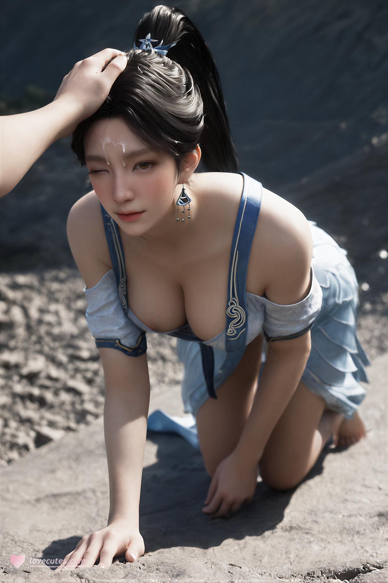 AI Porn - 엽혜령 청백 고풍 산경 AI 성인 이미지 갤러리 260P