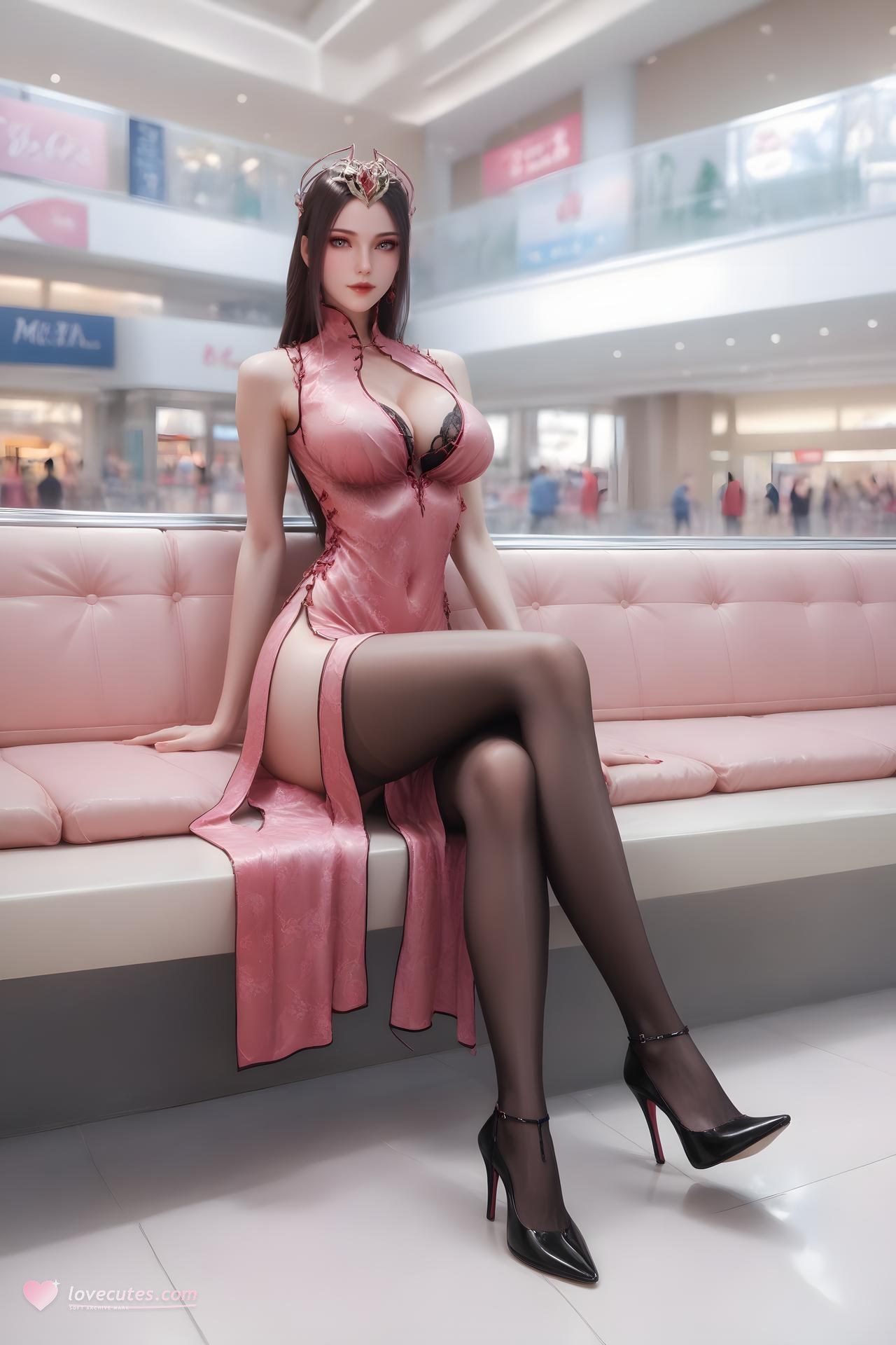 AI Porn - Diệp Tịch Thủy sườn xám hồng tất đen giao hợp 100P