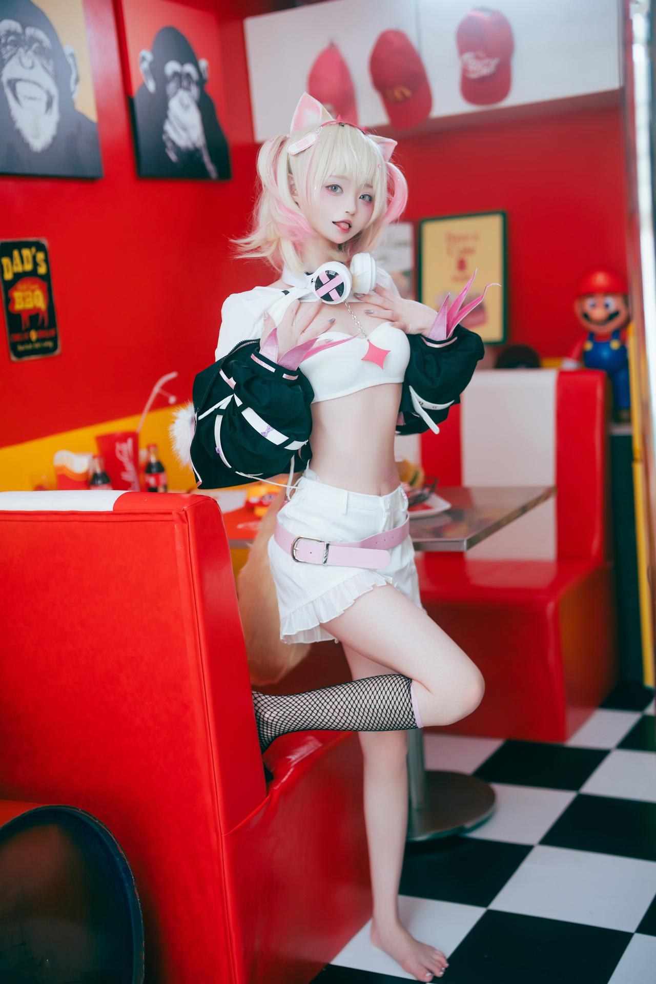 [Cosplay] Irisuare( - Red White Kemonomimi Video 23P1V