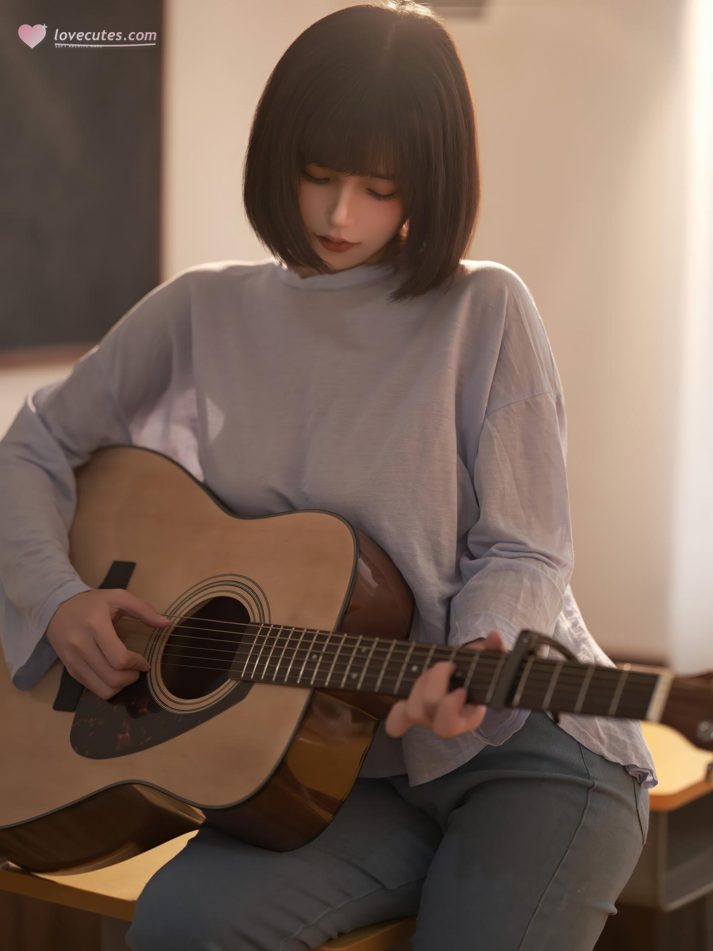 [寫真] 小仓千代w - 吉他少女：吉他少女私房 20P