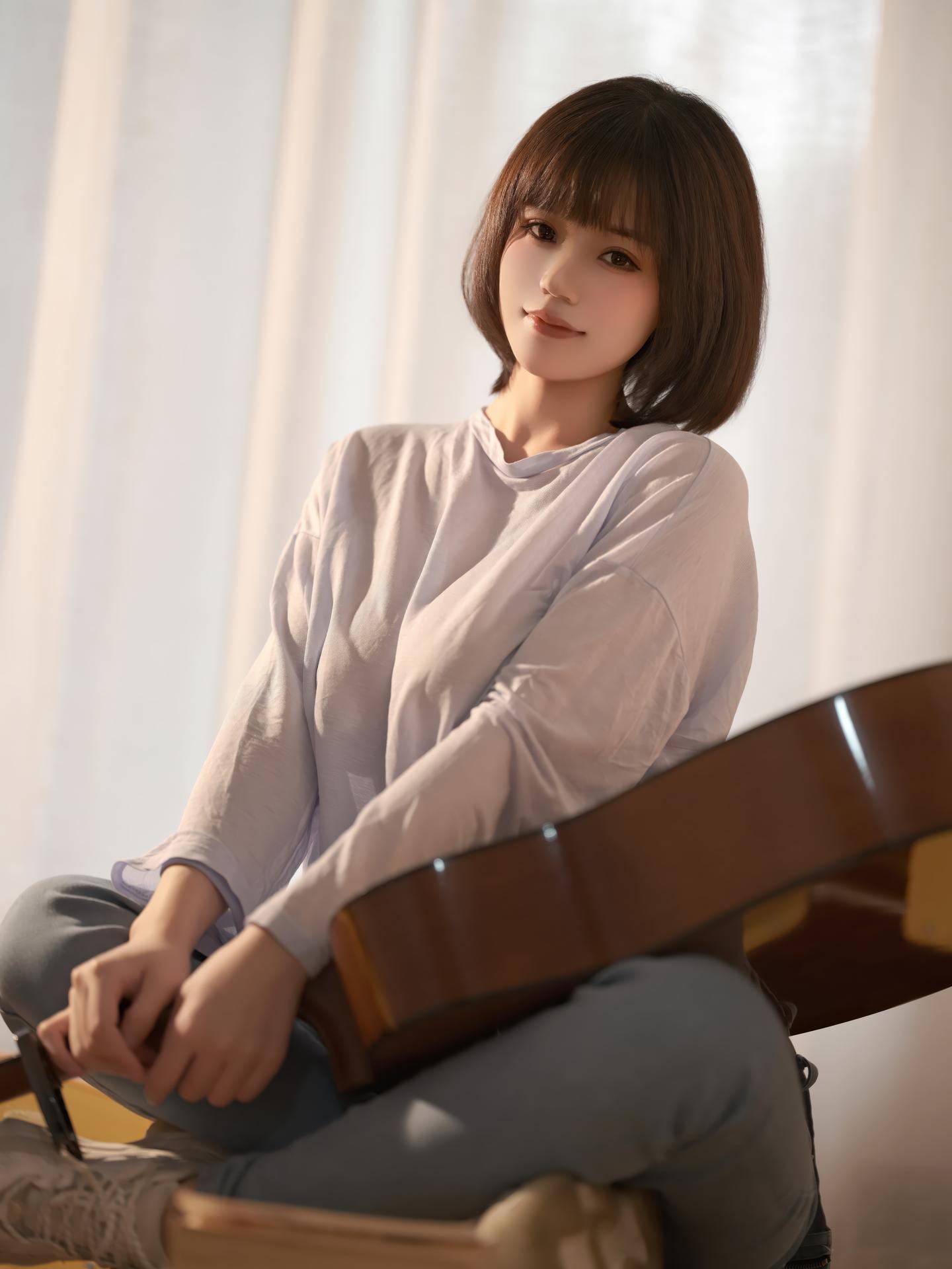 [寫真] 小仓千代w - 吉他少女：吉他少女私房 20P