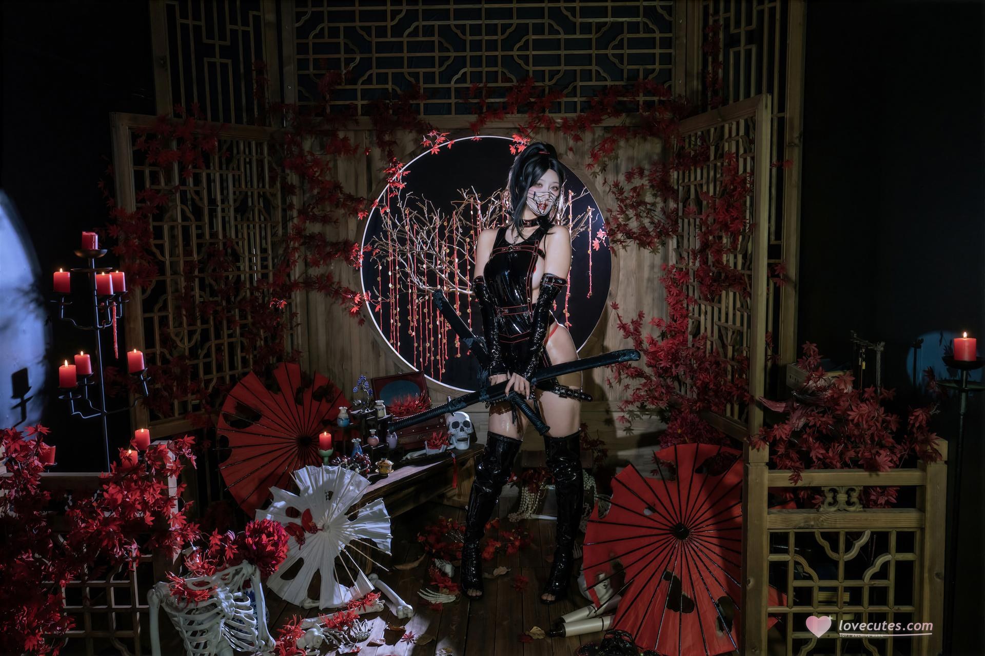 [Cosplay] Yunx1x1) - เซ็ต Dark Ninja Video 80P1V
