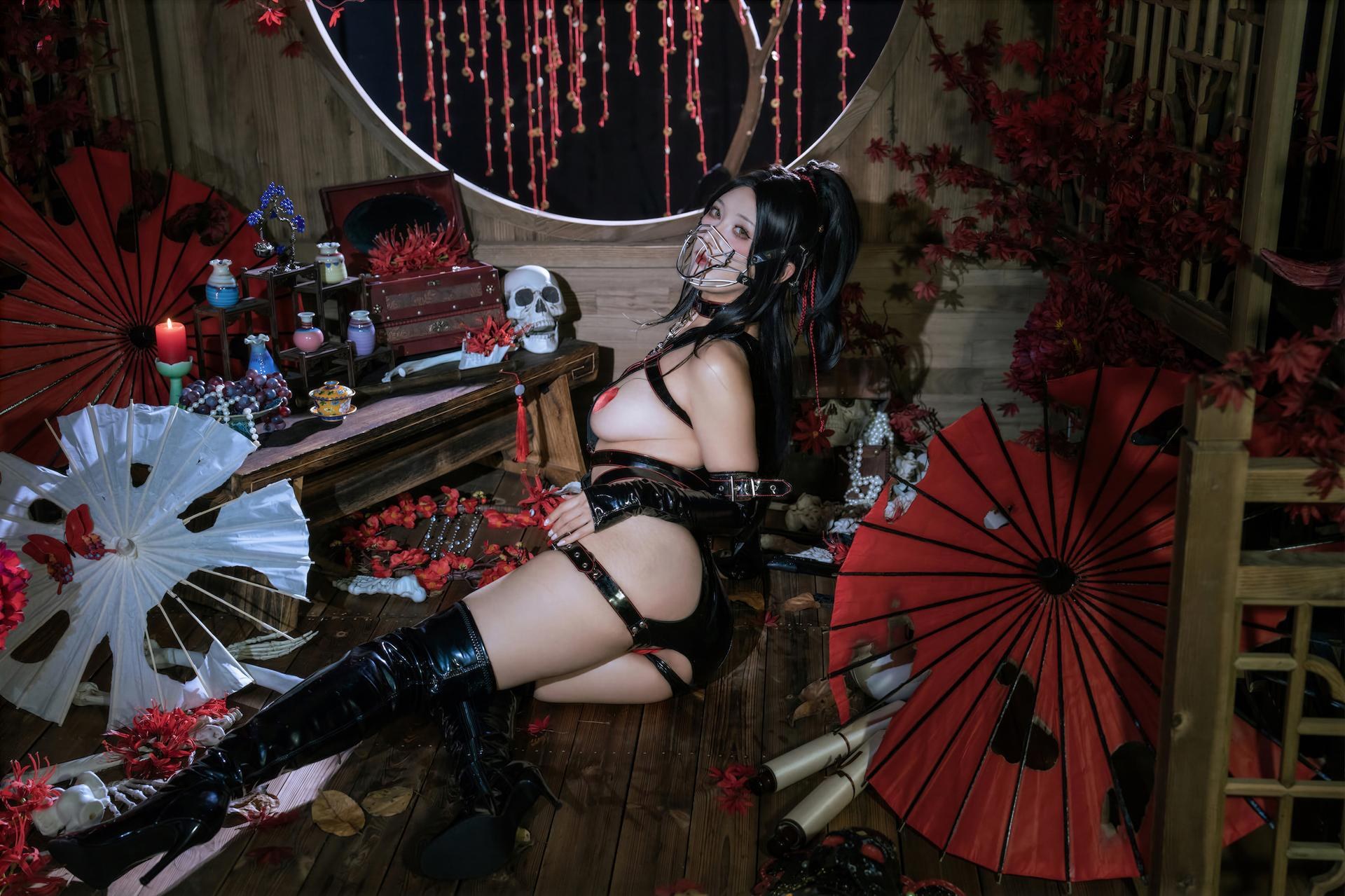 [Cosplay] Yunx1x1) - เซ็ต Dark Ninja Video 80P1V