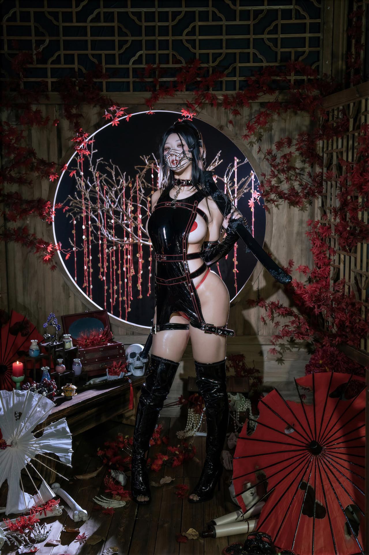 [Cosplay] Yunx1x1) - เซ็ต Dark Ninja Video 80P1V