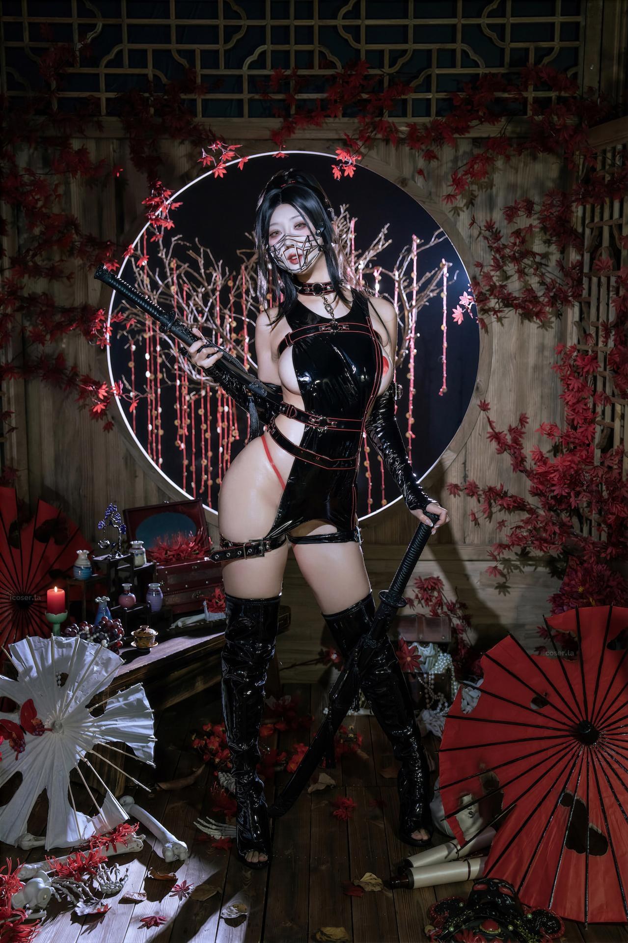[Cosplay] Yunx1x1) - เซ็ต Dark Ninja Video 80P1V