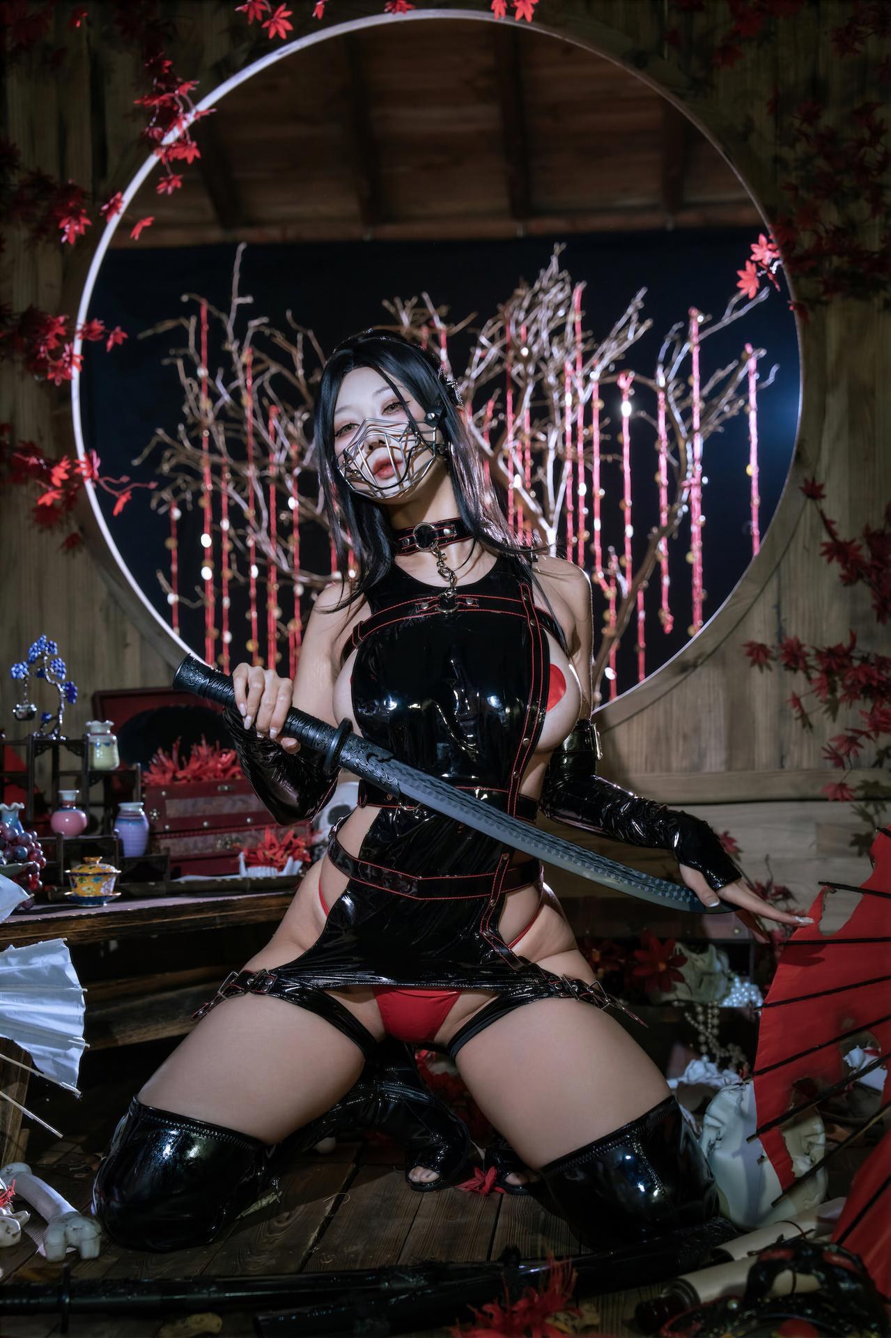 [Cosplay] Yunx1x1) - เซ็ต Dark Ninja Video 80P1V