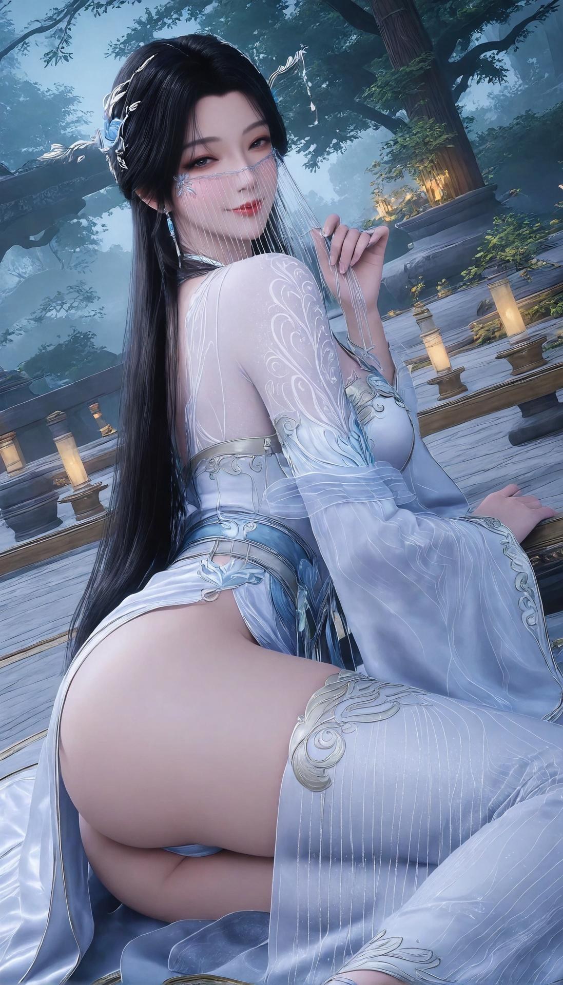 AI Porn - อันเหมี่ยวอี Shrouding the Heavens ผ้าคลุมขาว แกลเลอรีผู้ใหญ่ AI 412P