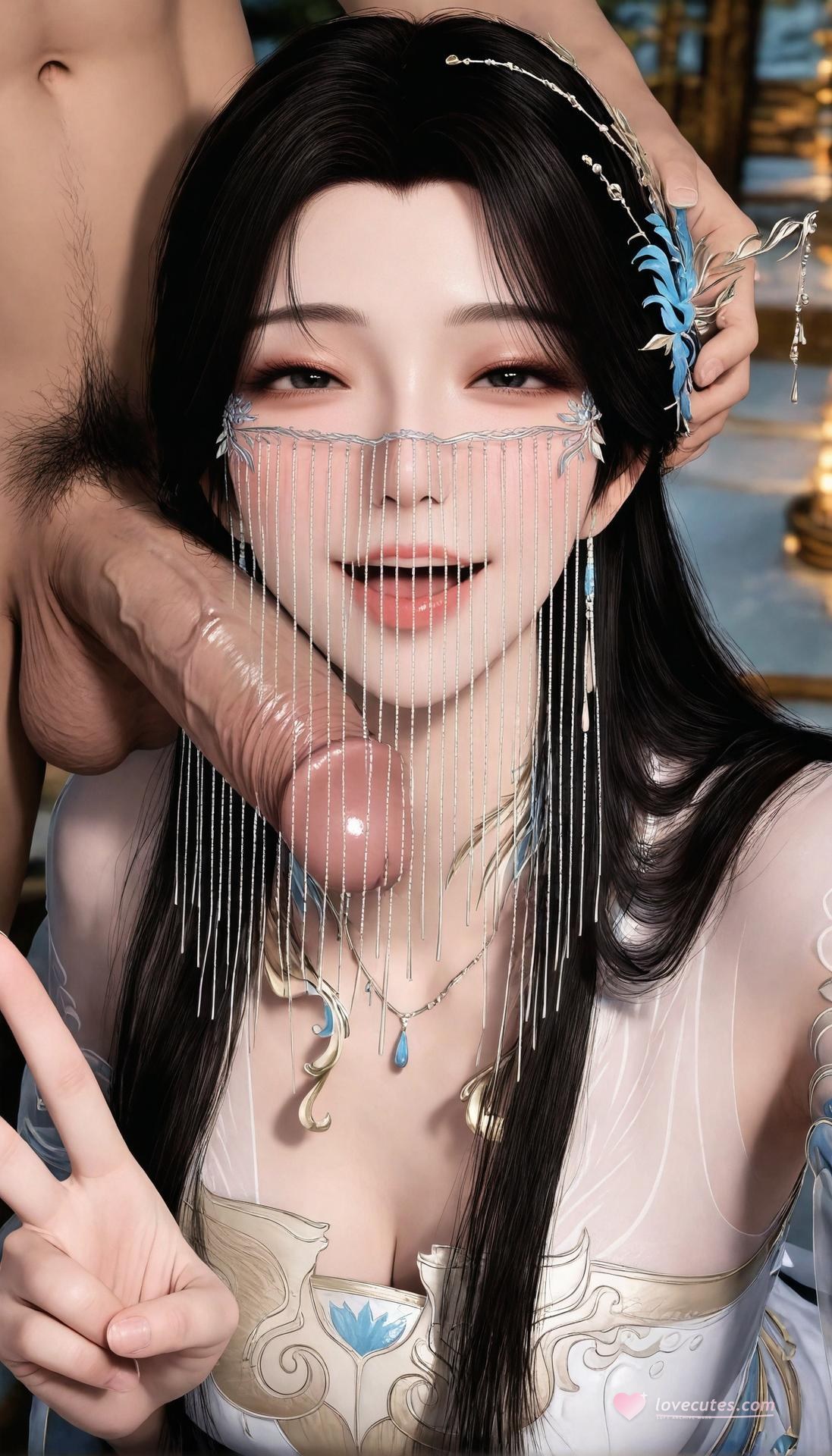 AI Porn - 遮天 安妙依 白紗ベールのAI成人画像ギャラリー 412P