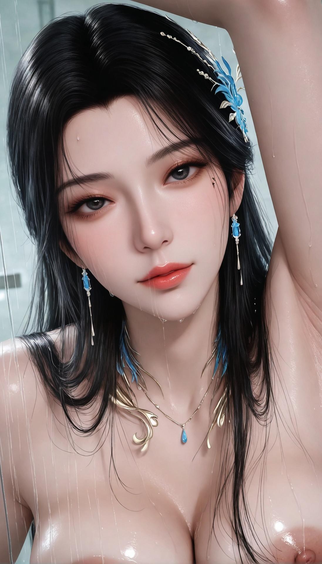AI Porn - 遮天 安妙依：白纱面纱全裸露穴图集 412P