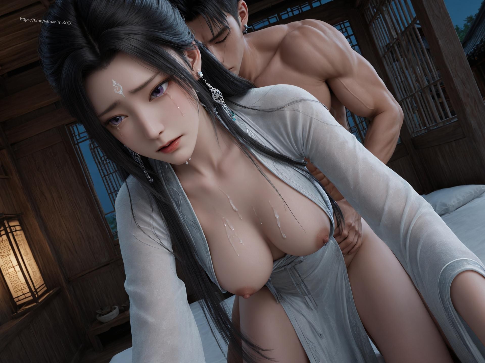 AI Porn - Lục Tuyết Kỳ Tru Tiên rừng trúc cổ trang bộ ảnh người lớn AI 244P