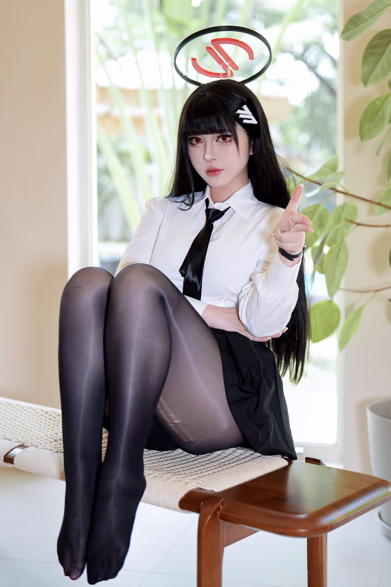 [cosplay] 半半子 - 蔚藍檔案 調月莉音：竞泳美腿大尺度 64P5V