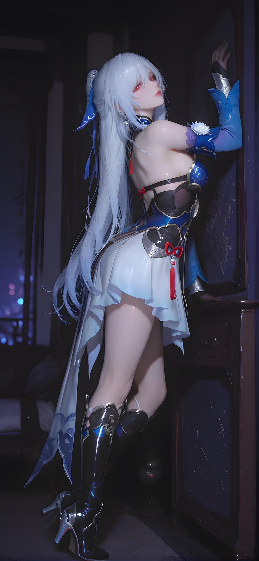 AI Porn - 崩坏星穹铁道 镜流：白发全裸露穴图集 177P