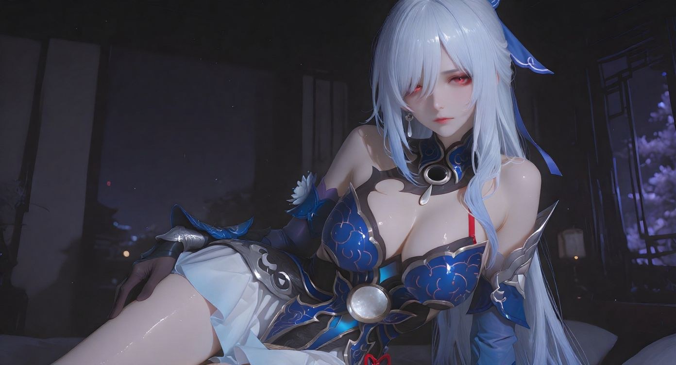 AI Porn - 崩坏星穹铁道 镜流：白发全裸露穴图集 177P