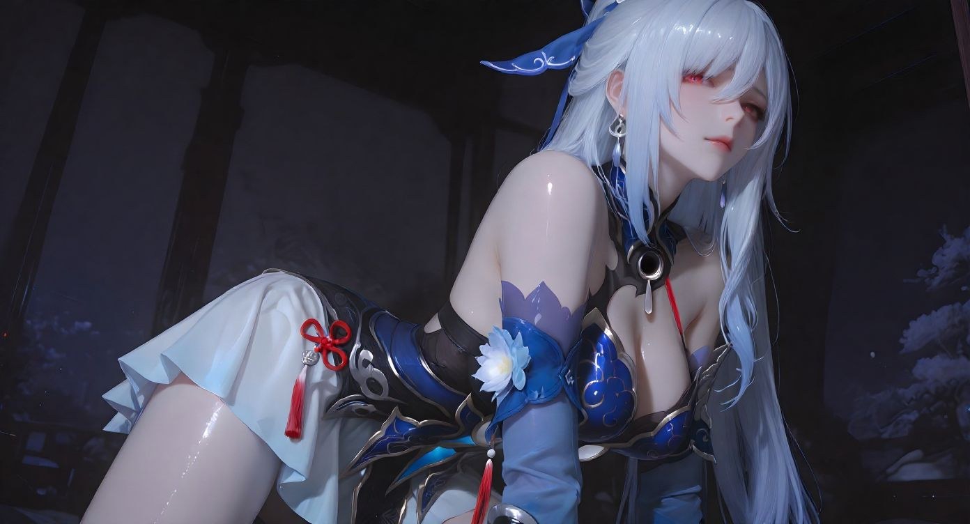 AI Porn - 崩坏星穹铁道 镜流：白发全裸露穴图集 177P