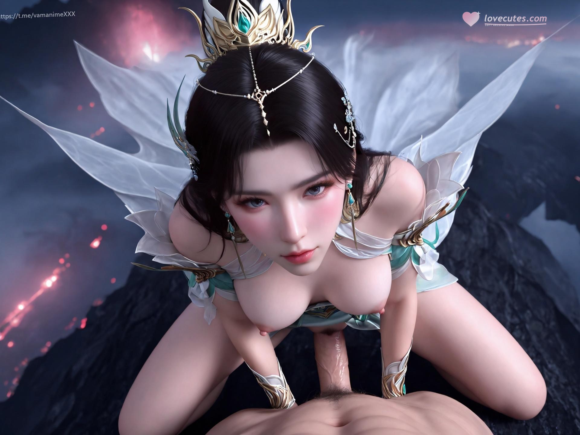 AI Porn - 斗破蒼穹 薰兒：青白戰甲山崖露穴圖集 220P
