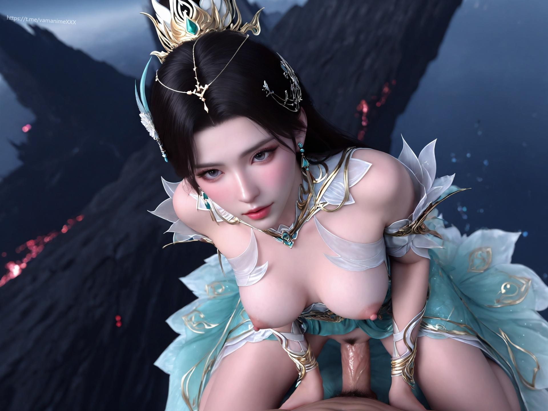AI Porn - 斗破蒼穹 薰兒：青白戰甲山崖露穴圖集 220P