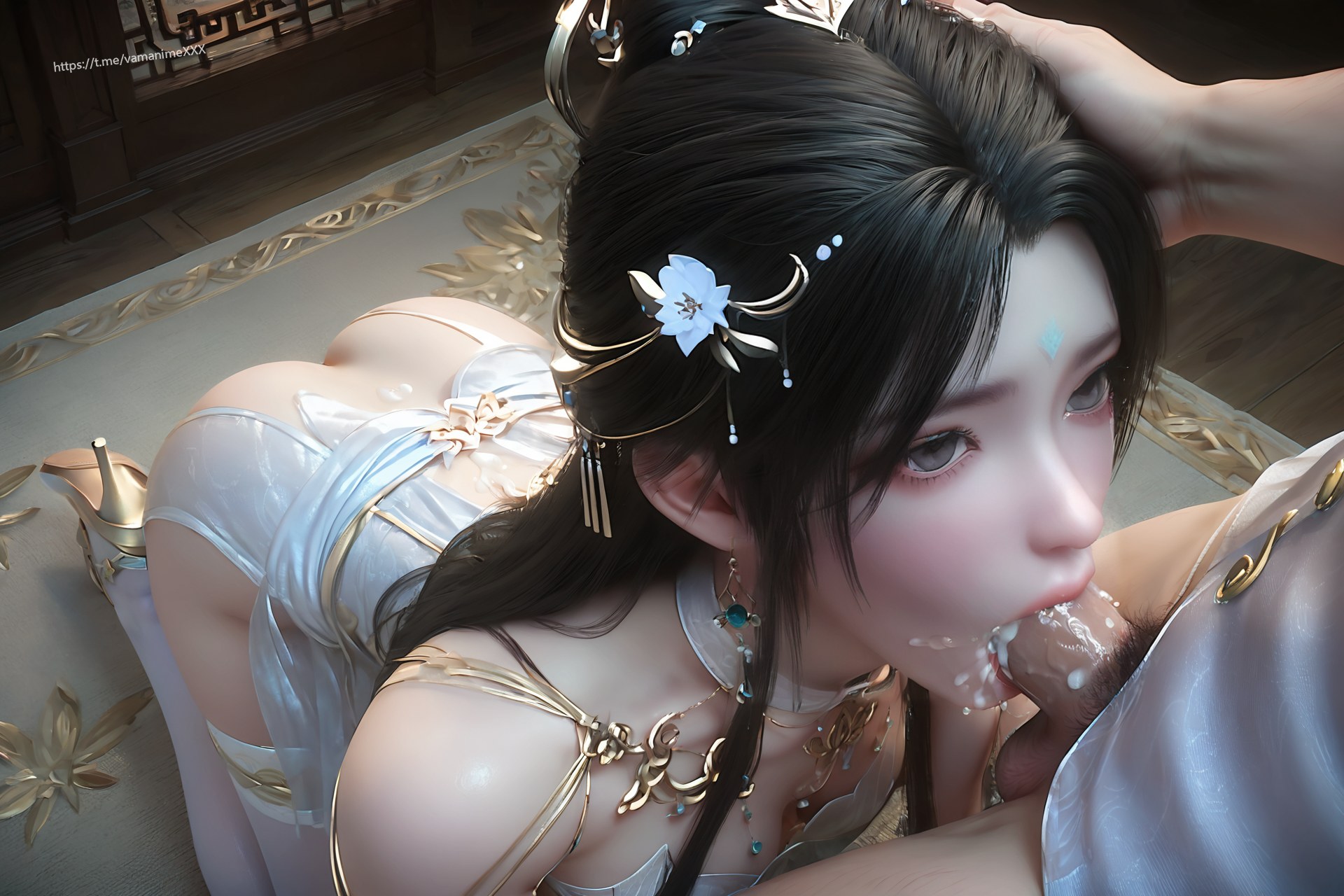 AI Porn - 完美世界 清漪 青白仙裙白ストッキングAI成人画像集 705P