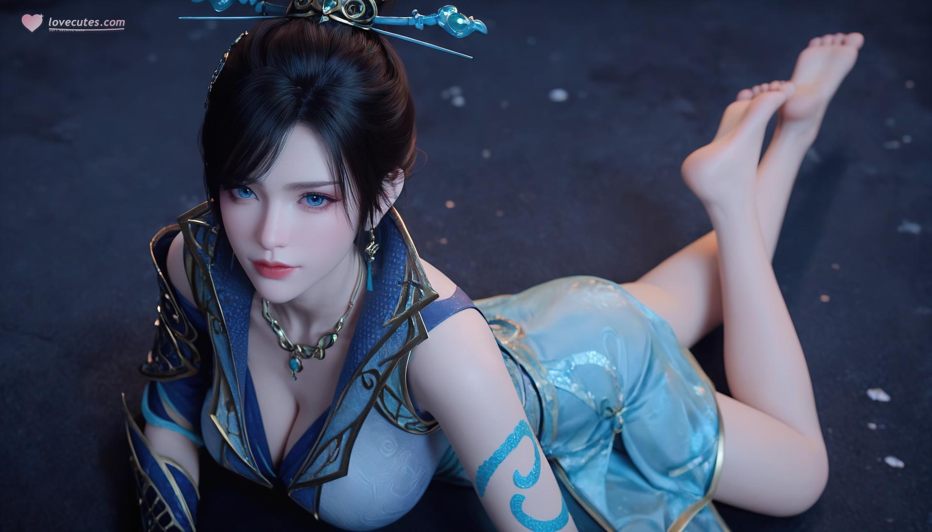 AI Porn - 斗破苍穹 青鳞：青蓝战甲室内交合图集 246P