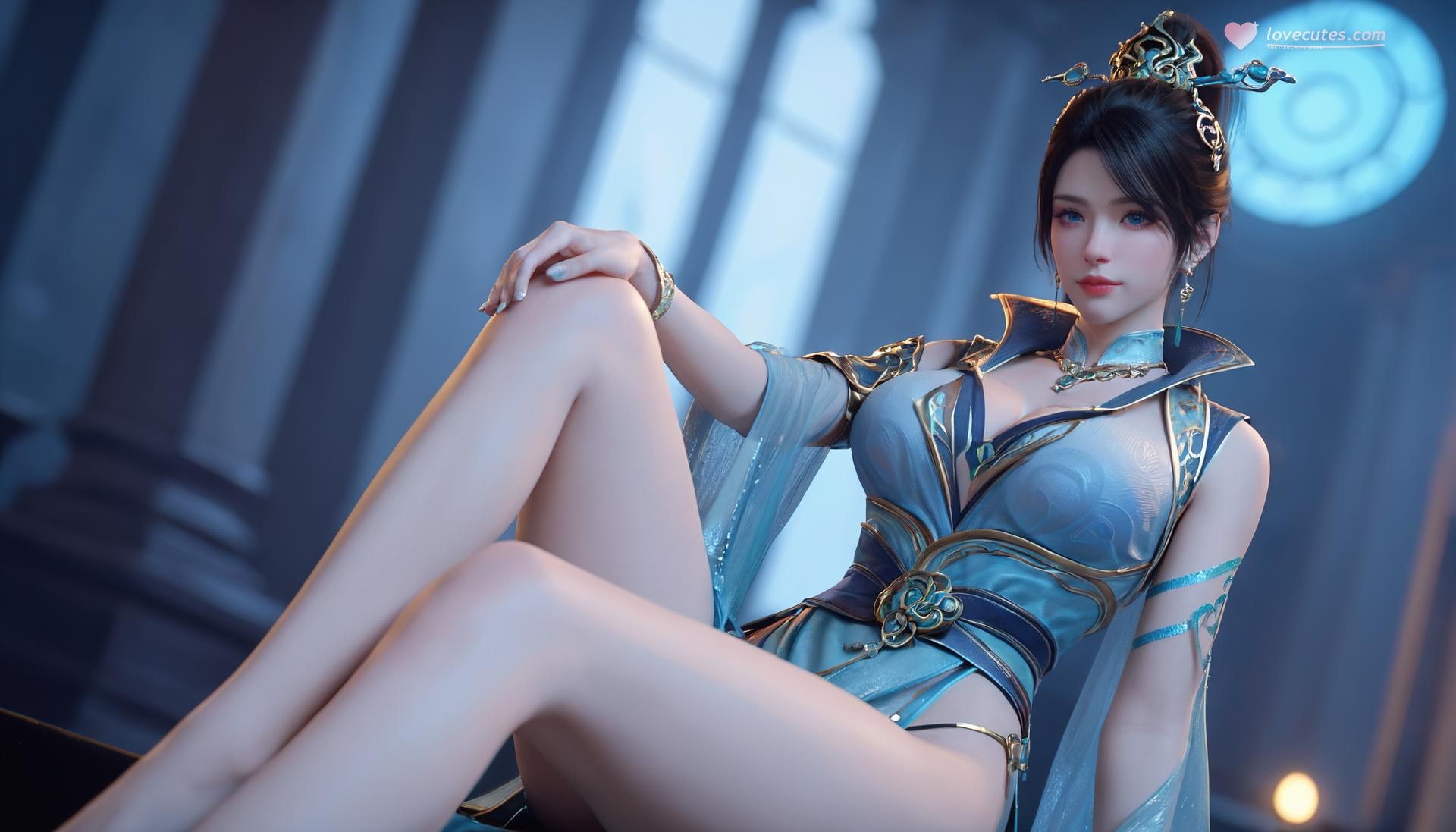 AI Porn - Battle Through the Heavens Qinglin Blue Armor Sex Gallery 246P