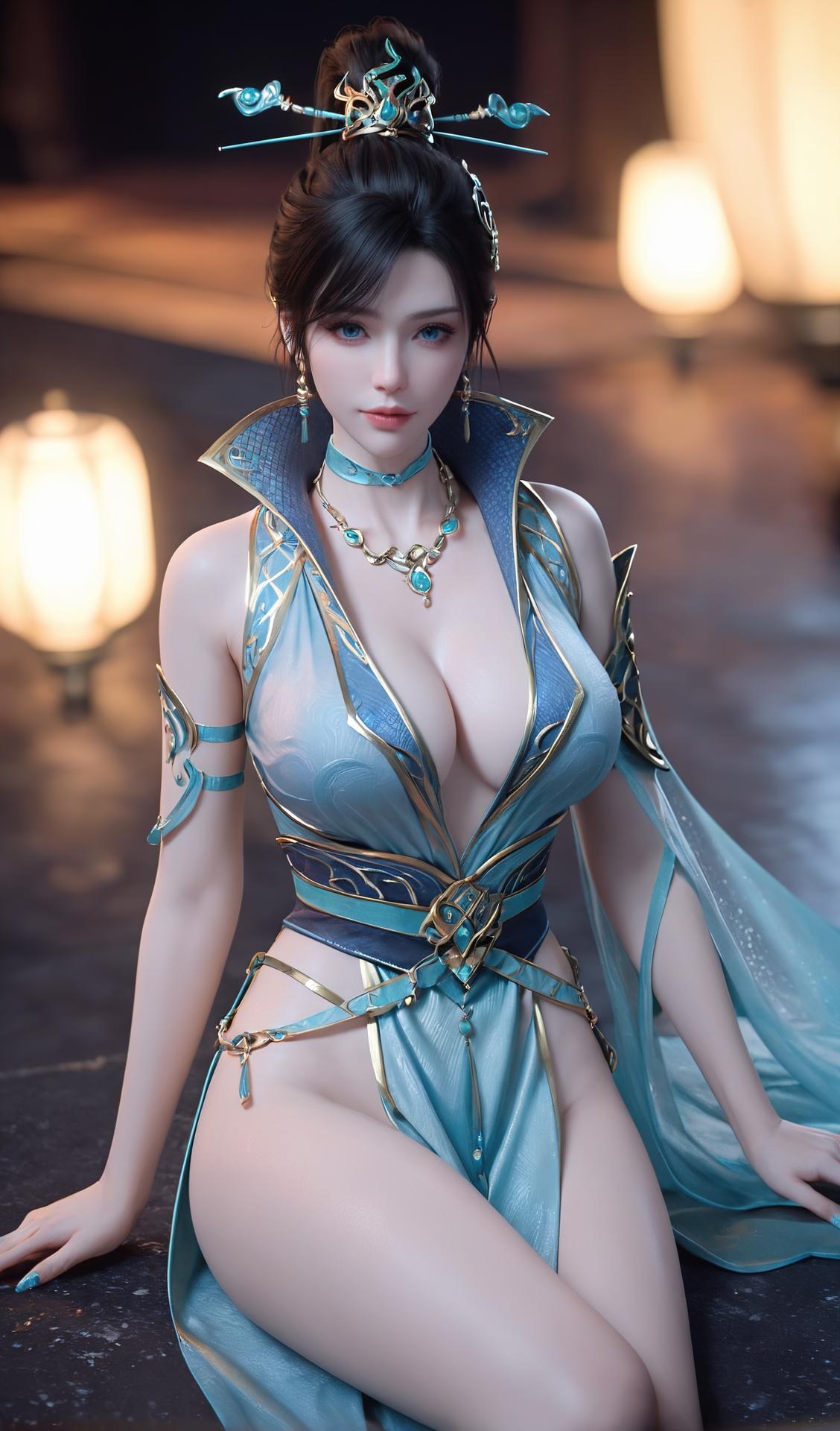 AI Porn - Battle Through the Heavens Qinglin Blue Armor Sex Gallery 246P