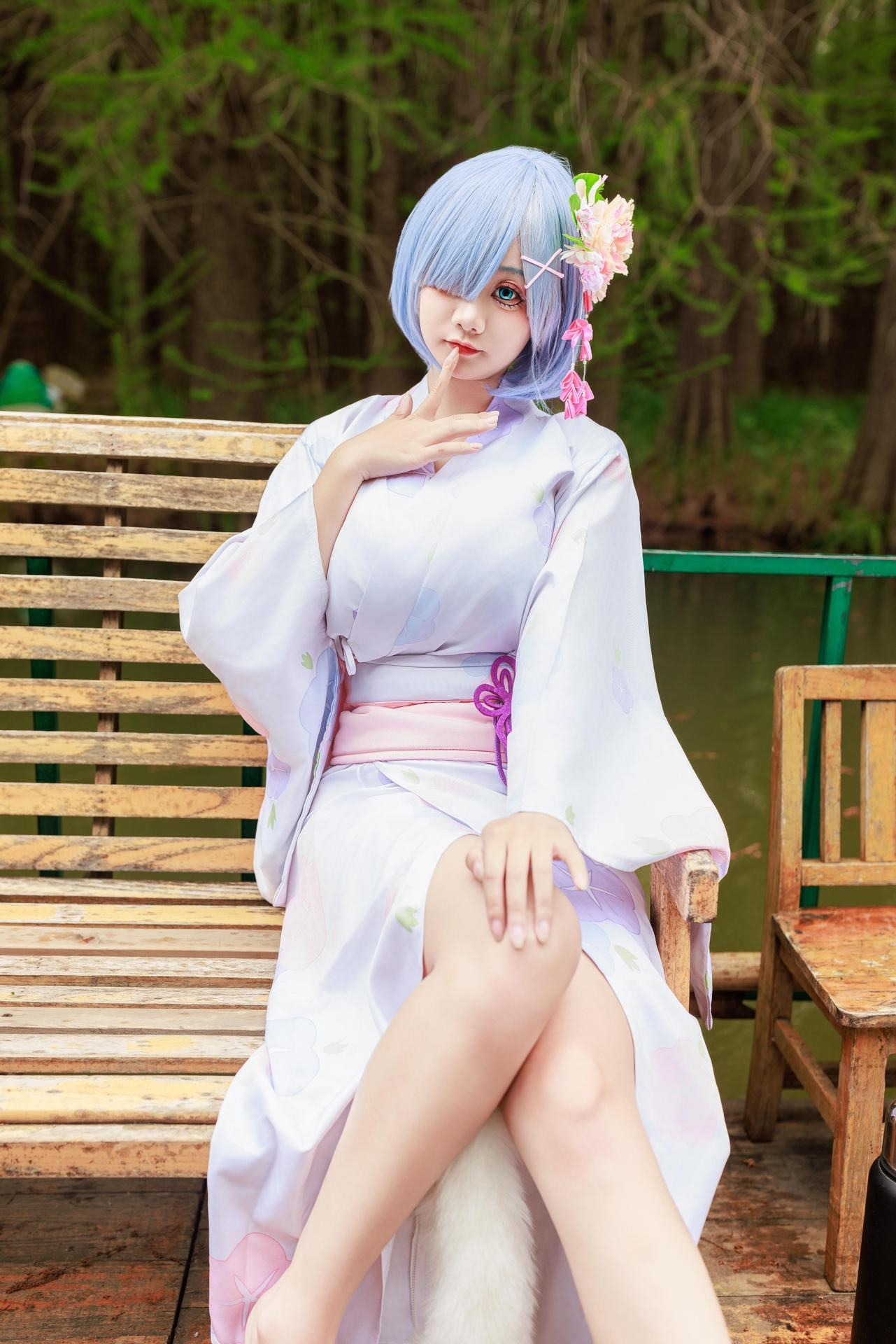 [cosplay] 阿雪雪 - 蕾姆：蕾姆和服私房 寫真 19P