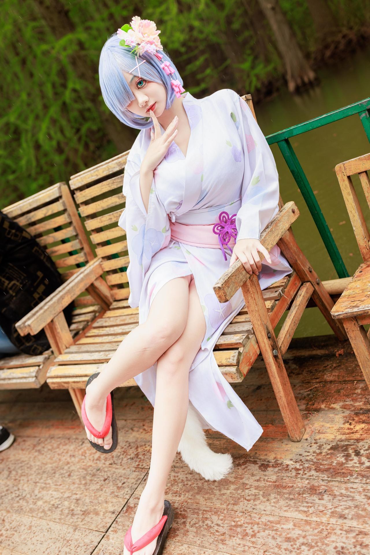 [cosplay] 阿雪雪 - 蕾姆：蕾姆和服私房 寫真 19P