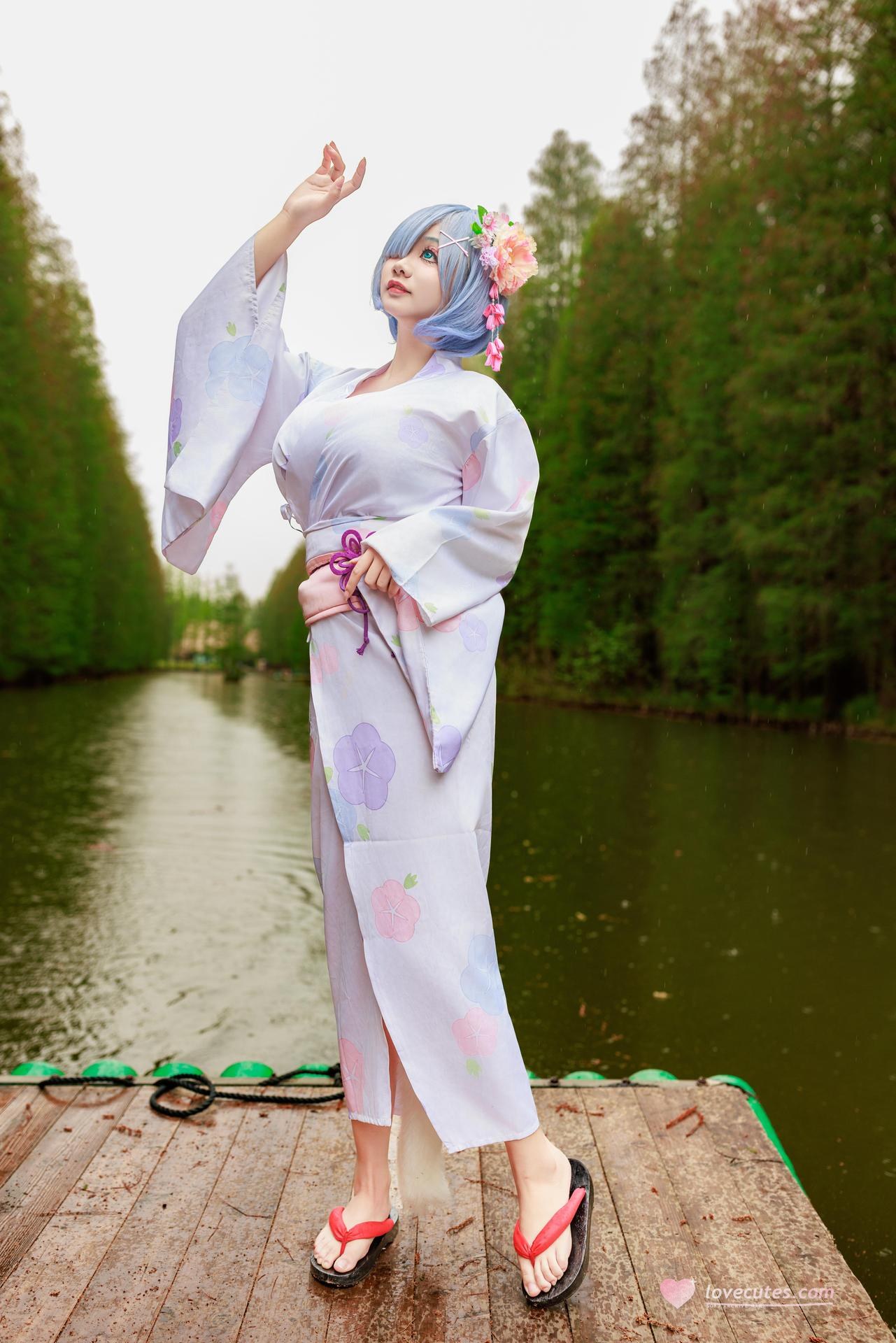 [cosplay] 阿雪雪 - 蕾姆：蕾姆和服私房 寫真 19P