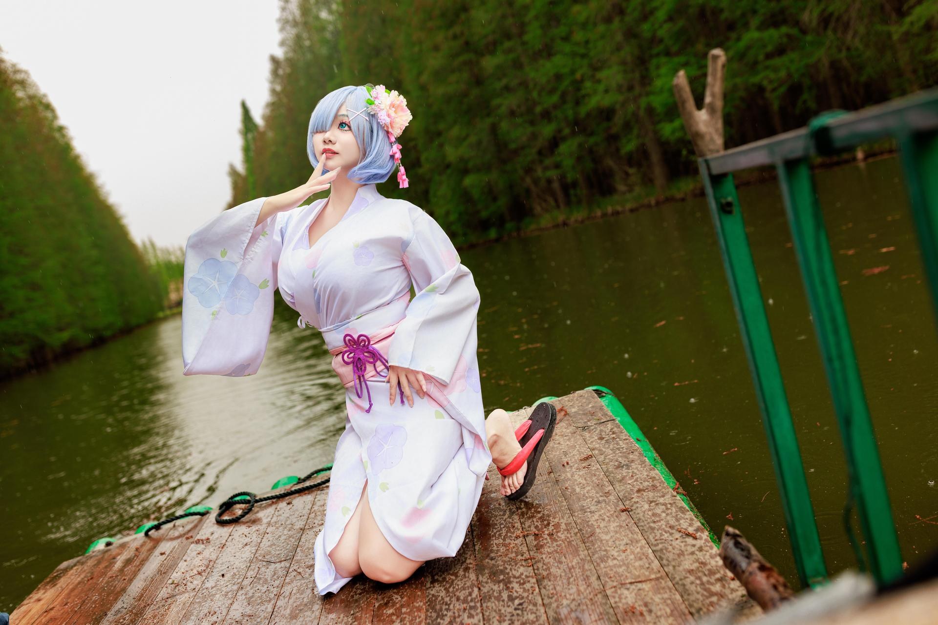 [cosplay] 阿雪雪 - 蕾姆：蕾姆和服私房 寫真 19P